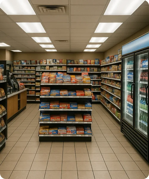 Convenience store exterior